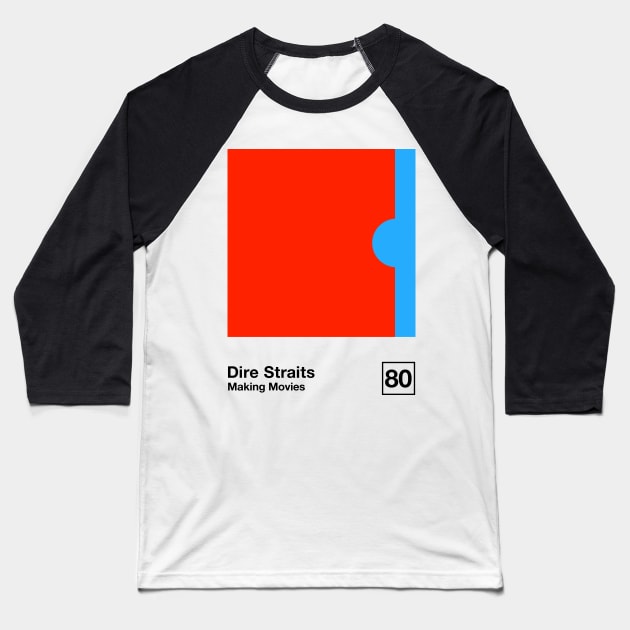 Making Movies / Minimalist Graphic Design Artwork Baseball T-Shirt by saudade